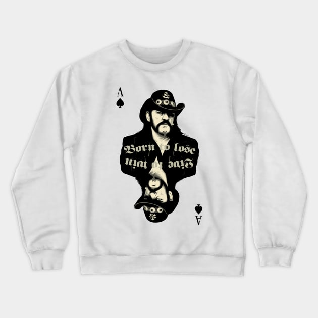 Ace of Spades Crewneck Sweatshirt by KristjanLyngmo